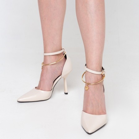 Women's shoes, champagne color, size 38