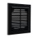 Ventilation grate "Vento" 1515VR, 150x150 mm, with a grid, detachable, black