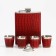 Gift set 5 in 1 "Python Leather": Flake 240 ml + 4 glasses