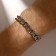 Bracelet "Chain" dense weaving, color silver, 21 cm