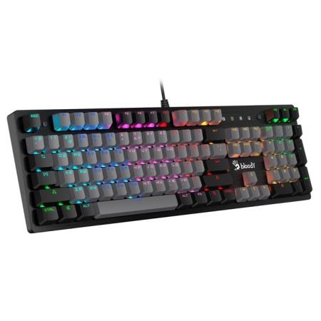 Keyboard A4Tech Bloody B828N Mechanical Black/Gray USB for Gamer LED (B828N (Grey+BLAC 10046-6