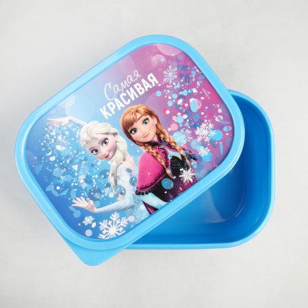 Lunch box, rectangular, 500 ml "most beautiful", cold heart-1