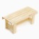 A bench (bench) wooden from linden 100 x 32 x 42 cm, without a back, for a bath and a summer residence, garden
