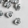Bead for creativity Metal "Sack of Money" silver 1.2x0.9 cm