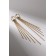 Hanging earrings with Hollywood rhinestones on the ring, white color in gold, 16 cm