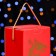 Box for champagne "Dragon on Red", 11 x 11 x 35 cm