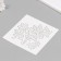 Plastic stencil "branches" 15x15 cm
