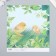 Scrapbooking paper "Chickens on the grass" density 180 g 15.5x17 cm