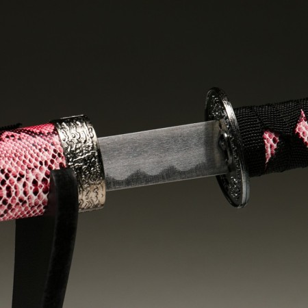 Suv. Product Katana 2V1 on a stand, scabbard to leatherette, snake Bordeaux 47/71cm-3