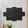 Photo frame Plastic in 8 photos 10x15 cm "House" Black 42.5x65 cm