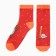 Socks "Bear and Goose", red color, size 23-27 (38-41)