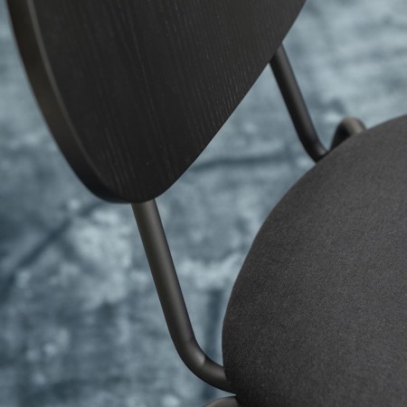 Hillen chair, 565 × 445 × 785 mm, black color-3