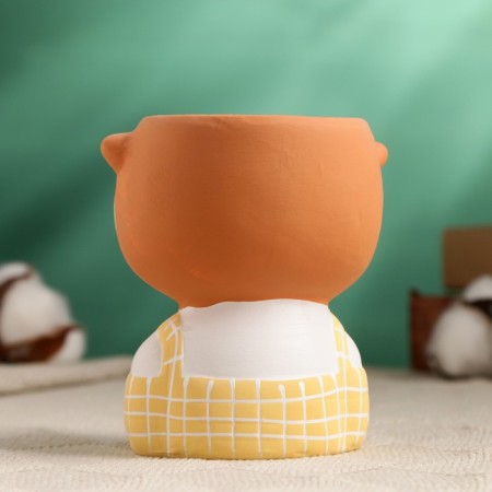 Pot "Sweet Fox" yellow, 6x11cm-3
