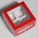 Box for Capcakes "New Year's Parcel" 16 x 16 x 10 cm, New Year