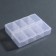 Organizer for decor, 8 sections, size 11 × 9 × 2.8 cm, color mix