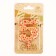 Candle in the Sanata cake, number "5", gold with red stars, 5.5 cm