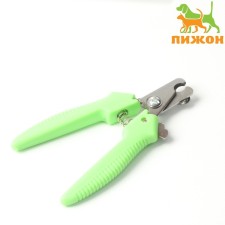 Small side claws with straight handles, a hole of 9 mm, green