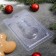 Form for chocolate and sweets plastic “snowman”, product size 8 × 4.5 cm, color transparent color