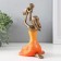 Polystone souvenir "Mom plays with the child" bronze, orange 12x9.5x19 cm