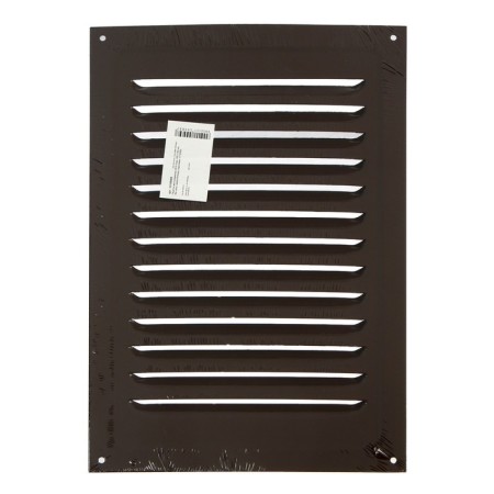 Ventilation grate Zein Lux, 200 x 300 mm, without a grid, metal, brown-6