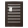 Ventilation grate Zein Lux, 200 x 300 mm, without a grid, metal, brown