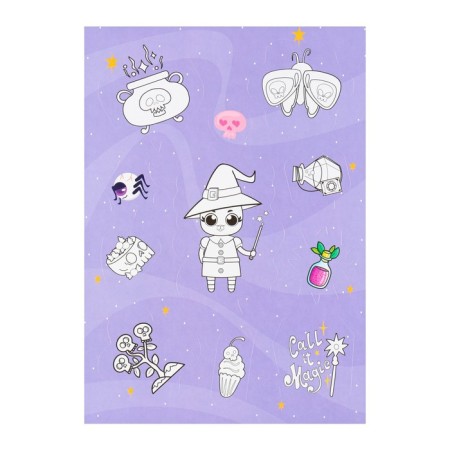 A set of stickers-painters "Magic" boiler, 3 sheets, A5-2