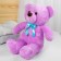 Soft toy "Bear", 65 cm, purple color, mix