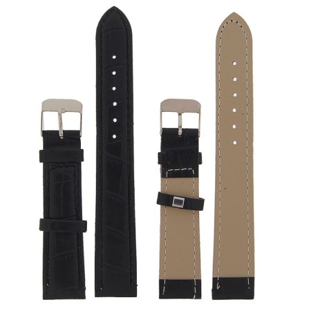 Solomon watch strap, 18 mm, eco-leather, L-19 cm, black-1