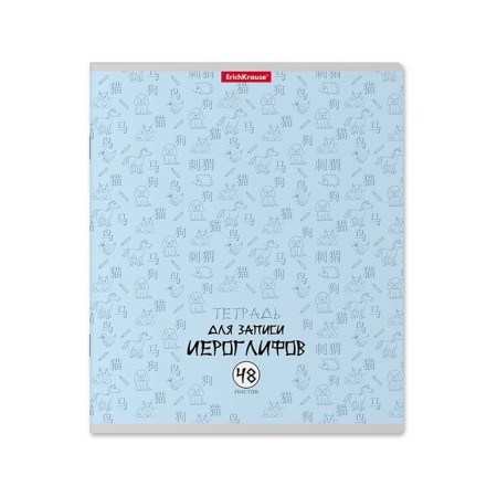 Notebook for recording hieroglyphs, 48 ​​sheets in a cage, Erichkrause "Chinese letter", mix-6