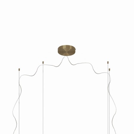 Suspended chandelier Mantra Shell, Led, 3710lm, 3000k, 300 mm, gold color-3