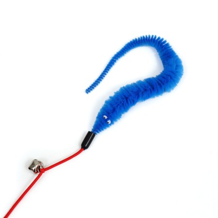 Domestico-a figure "fishing worm" with a bell, 30 cm, blue-1