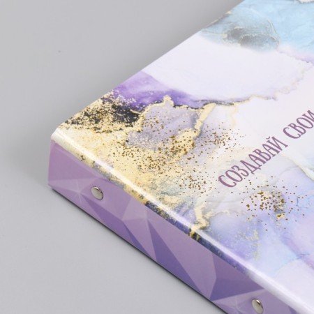 Photo album 25 sheets (stickers+rings) "Create special moments" gold 19x27x3 cm-9