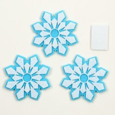 A set of felt parts for the decor 