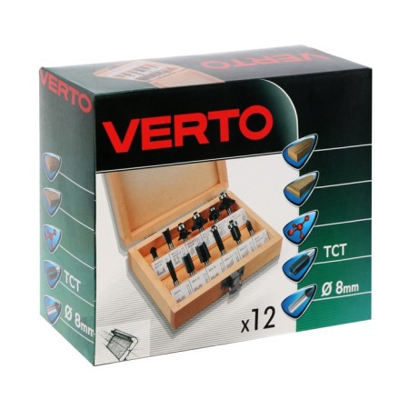 Verto 60h010 drills, wood, set 12 pcs., Saar 8 mm + gift-4