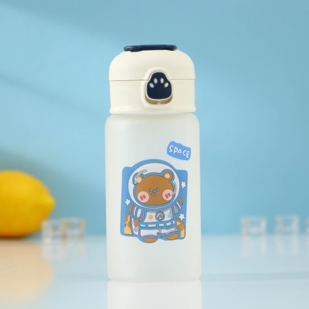 Water bottle "Cosmos", 370 ml, 7 × 17 cm, Mix drawing, matte glass
