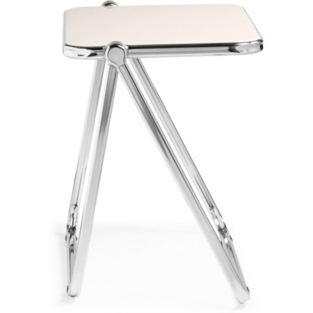 Complex table Arlon chrome, white 64x50x69 cm-2