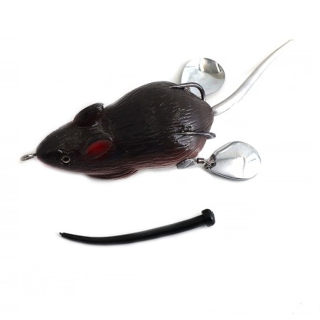Namazu Mouse-Namazu Mouse with petals, 76 mm, 26 g, color 18, double yr hoks bn #2-4