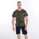 T -shirt male camouflage spots, khaki color, size 52