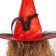 Carnival hat "Witcher", with a veil, red color