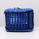 The folding bag is large, the EVA material, 42.5 x 37.5 x 29.5 cm, blue