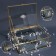 Organizer for storage "Mountains", with a lid, glass, with a mirror -bottom, 1 section, 20 × 16 × 6.5 cm, the color is transparent/copper