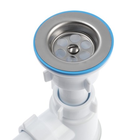 Siphon for washing "Ani Plast" C0110, 1 1/2 "x 40 mm, with a corrugated pipe 40 x 50 mm-2