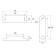 Magnet furniture tundra M001BR, 41x13 mm, small, brown, 2 pcs.
