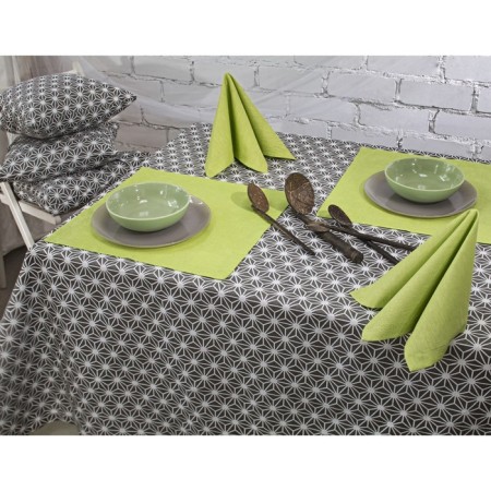 Stellar Grey tablecloth, size 140x150 cm