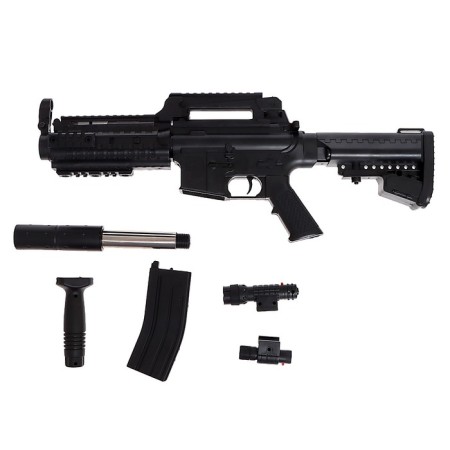 Pneumatic automatic "M4A4", with a laser and a flashlight-9