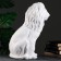 Figure "Sitting Leo" White, 40x25x56cm