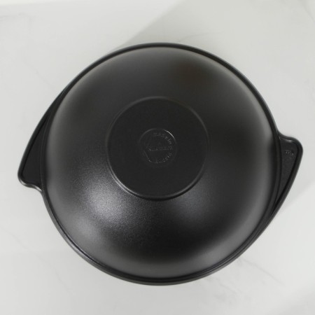 Kazan, 7 l, metal cover, cast pens, anti -stick coating, black color-2