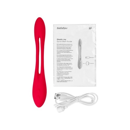 Multifunctional vibrator for Satiffyer Elastic Joy steam, red color-18
