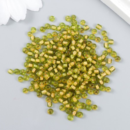 Beads "Zlatka" 08/0, 3 mm, 10 g 0318 yellow-1