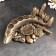 Standing for a bottle "Fish pike" 46x26x22cm, bronze